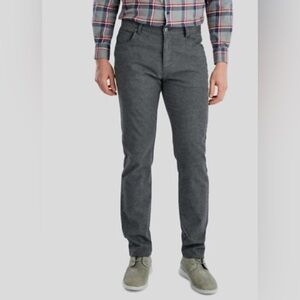 JOHNNIE-O NOE STRETCH COTTON FLANNEL PANT  IN GRAY 34x34